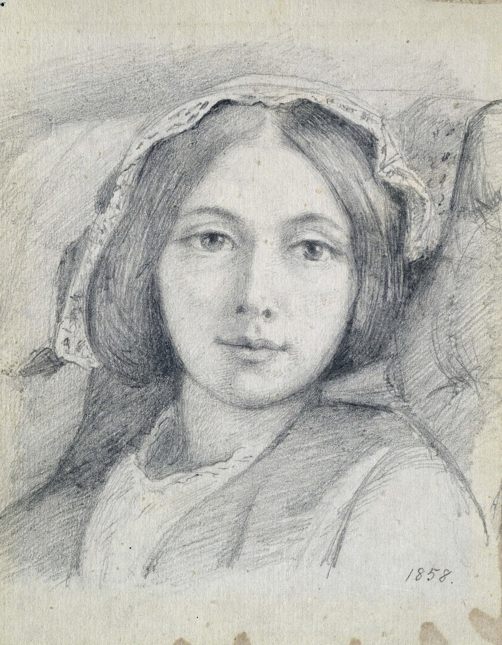 Mary Ellen Meredith, 1858 by Henry Wallis