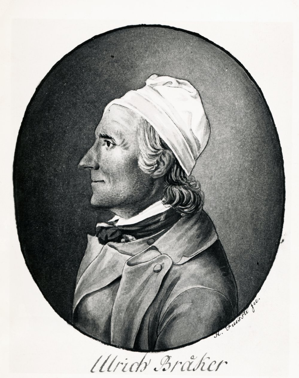 Portrait of Ulrich Braker by Johann Heinrich Füssli