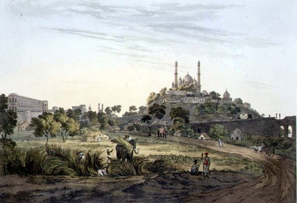 A View at Lucknow, plate VII, engraved by Daniel Havell, 1809 by Henry (after) Salt