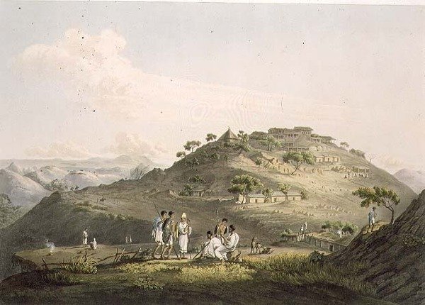 The Town of Dixan in Abyssinia, engraved by Daniel Havell by Henry (after) Salt