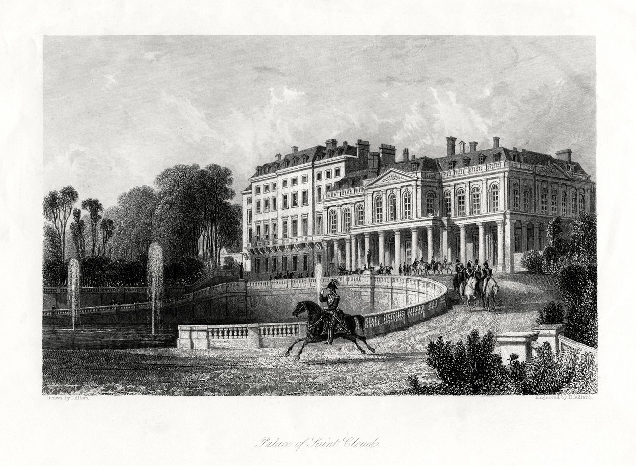Palace of Saint-Cloud, Paris, France by Henry Adlard