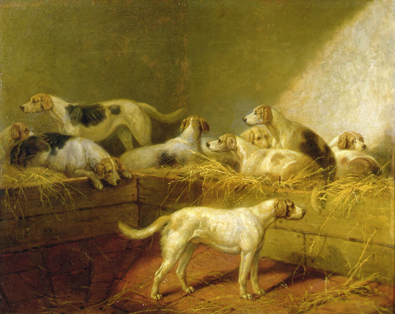 A Hunt Kennel by Henry Bernard Chalon