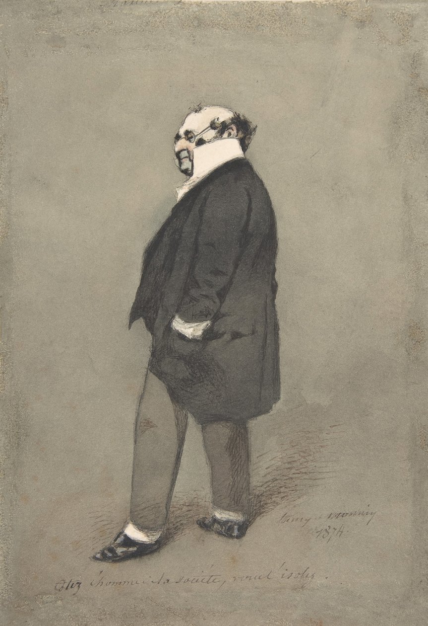 The Society Man Monsieur Joseph Prudhomme by Henry Bonaventure Monnier
