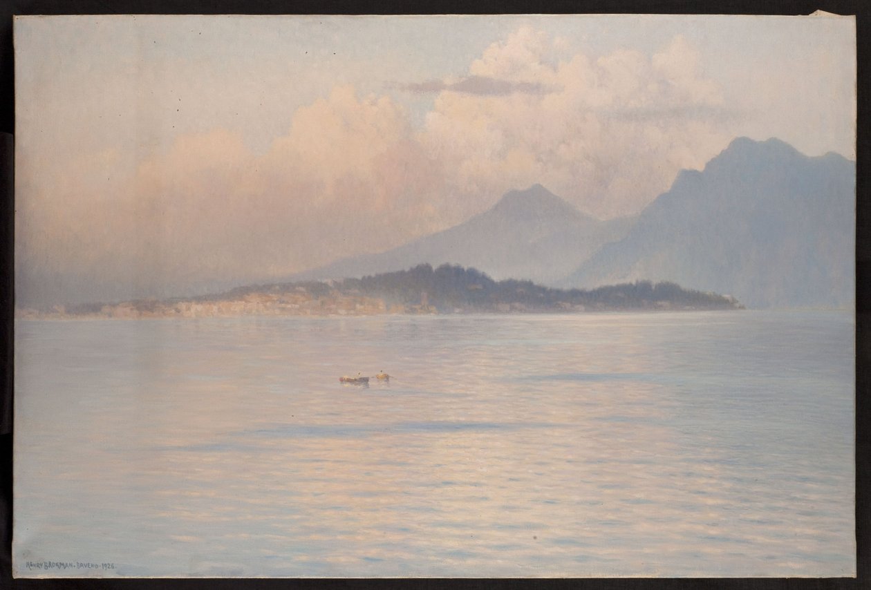 Lake Maggiore, Pallanza, in 1926 by Henry Brokman Knudsen