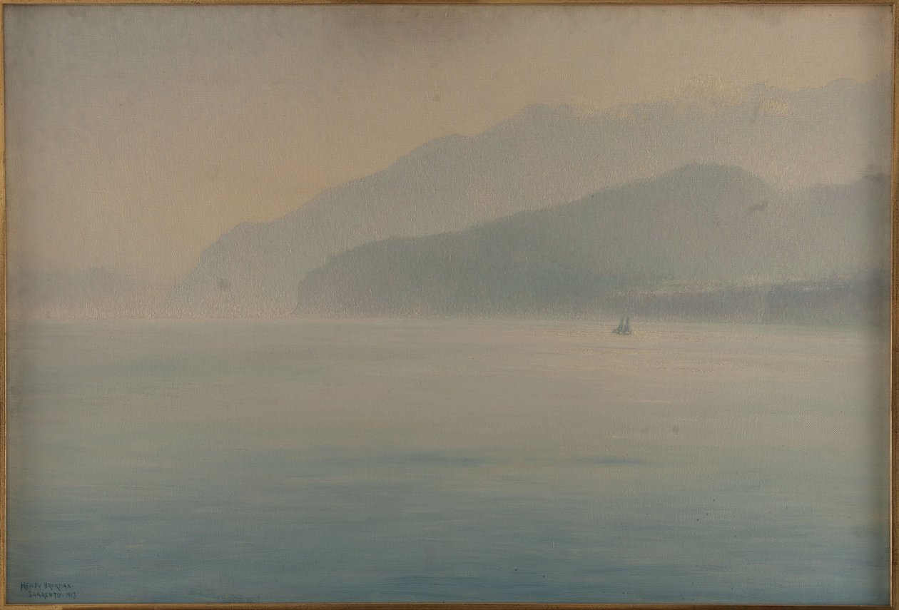 Sorrento Coast, Blue and Silver by Henry Brokman Knudsen
