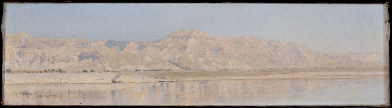 The Nile - Luxor (The Mountains of Thebes) by Henry Brokman Knudsen