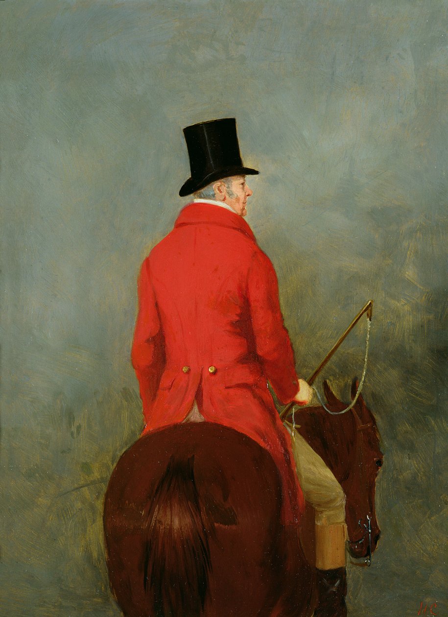 Portrait of Thomas Cholmondeley, first Lord Delamere, on his Hunter: A study for 