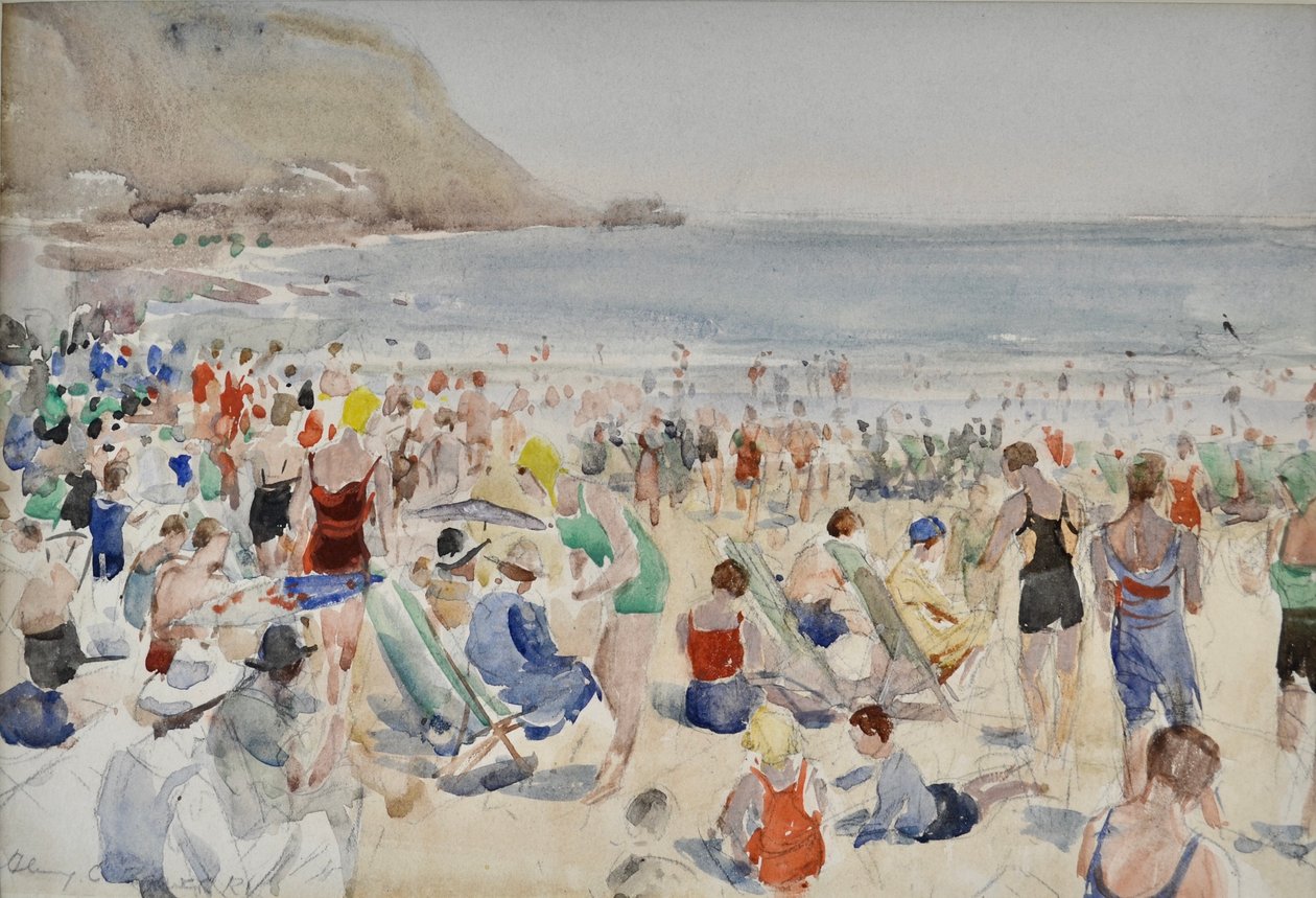 On the Beach by Henry Charles Brewer
