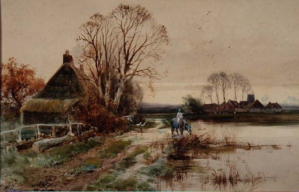 Near Reedham, Norfolk by Henry Charles Fox