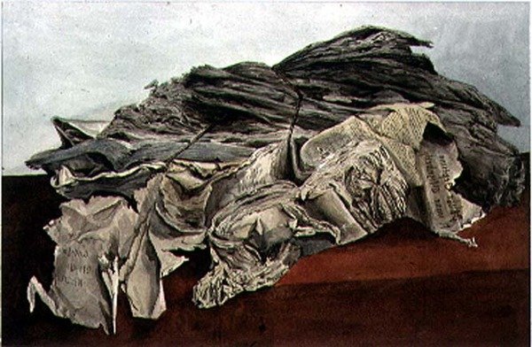 Drawing of a Parcel of Records in the Old Record Office by Henry Cole
