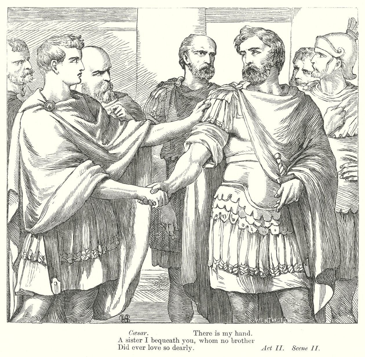 Antony and Cleopatra by Henry Courtney (after) Selous