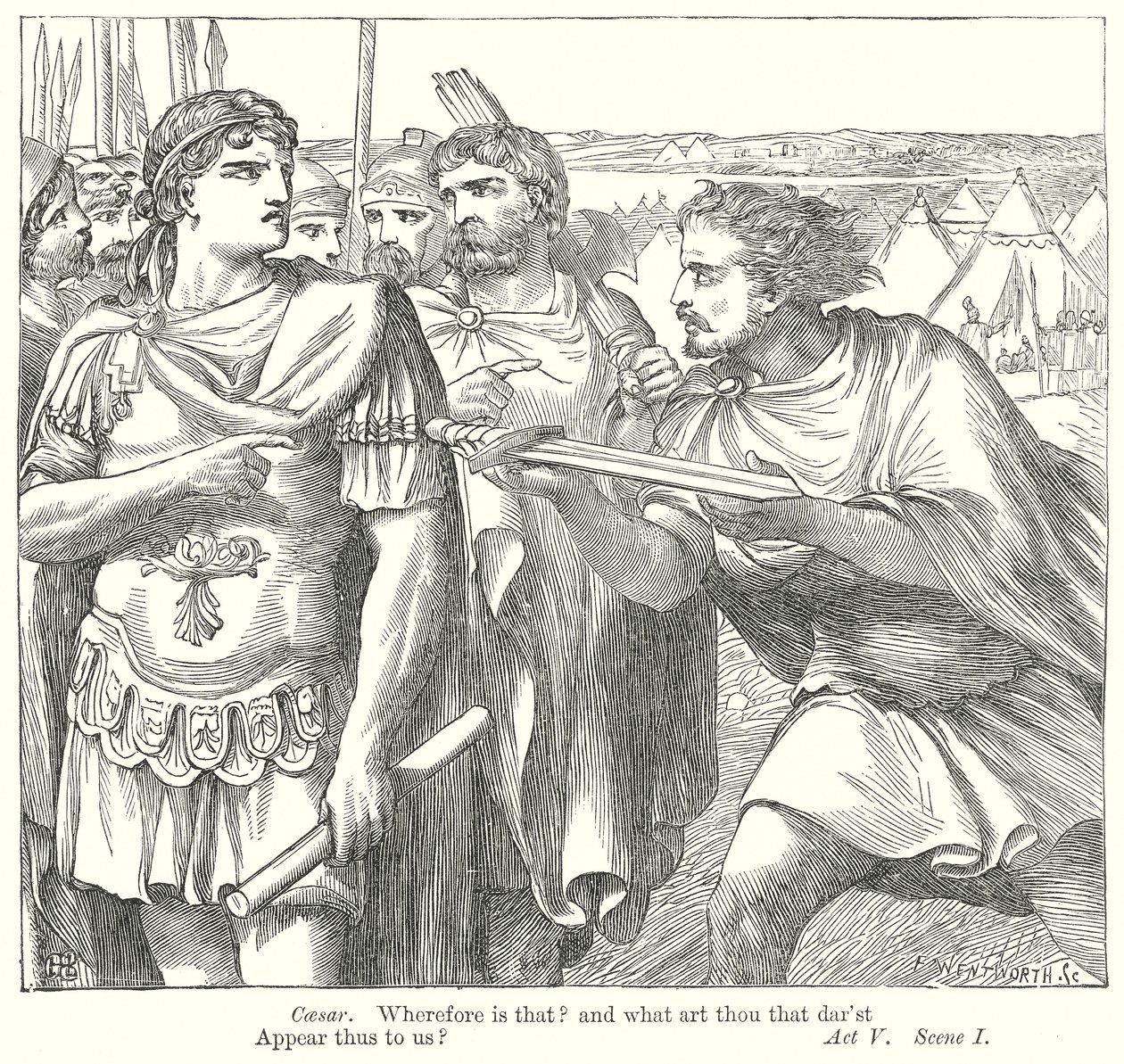 Antony and Cleopatra by Henry Courtney (after) Selous