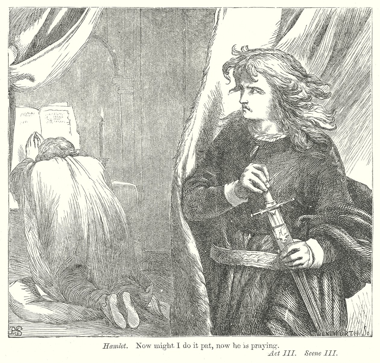 Hamlet by Henry Courtney (after) Selous