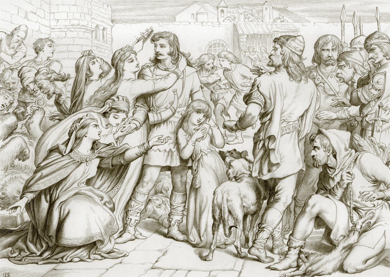 How Hereward Slew the Bear by Henry Courtney (after) Selous