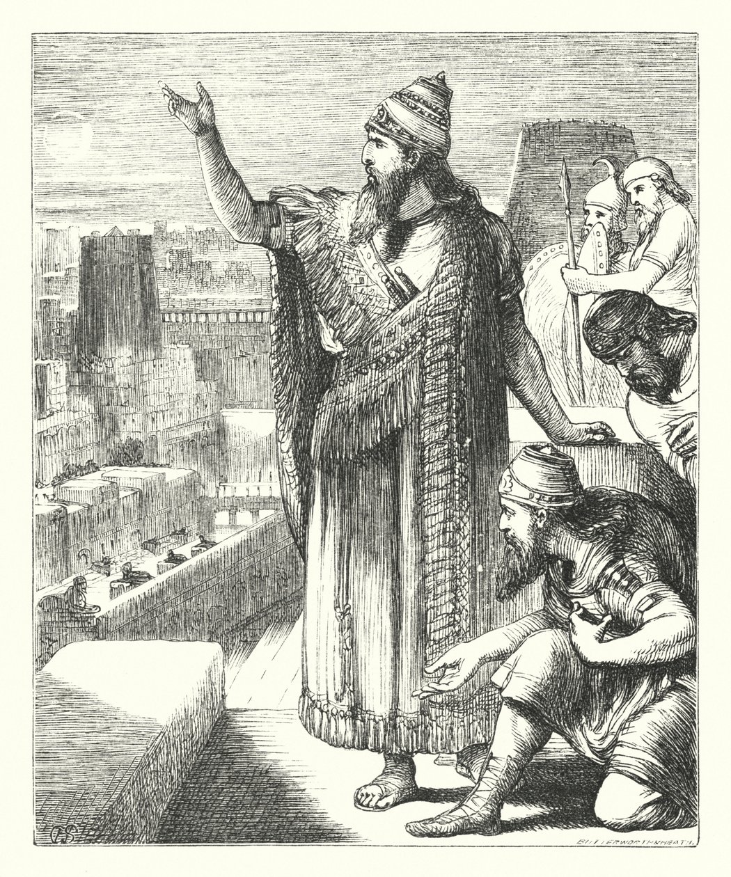 Nebuchadnezzar at Babylon by Henry Courtney (after) Selous