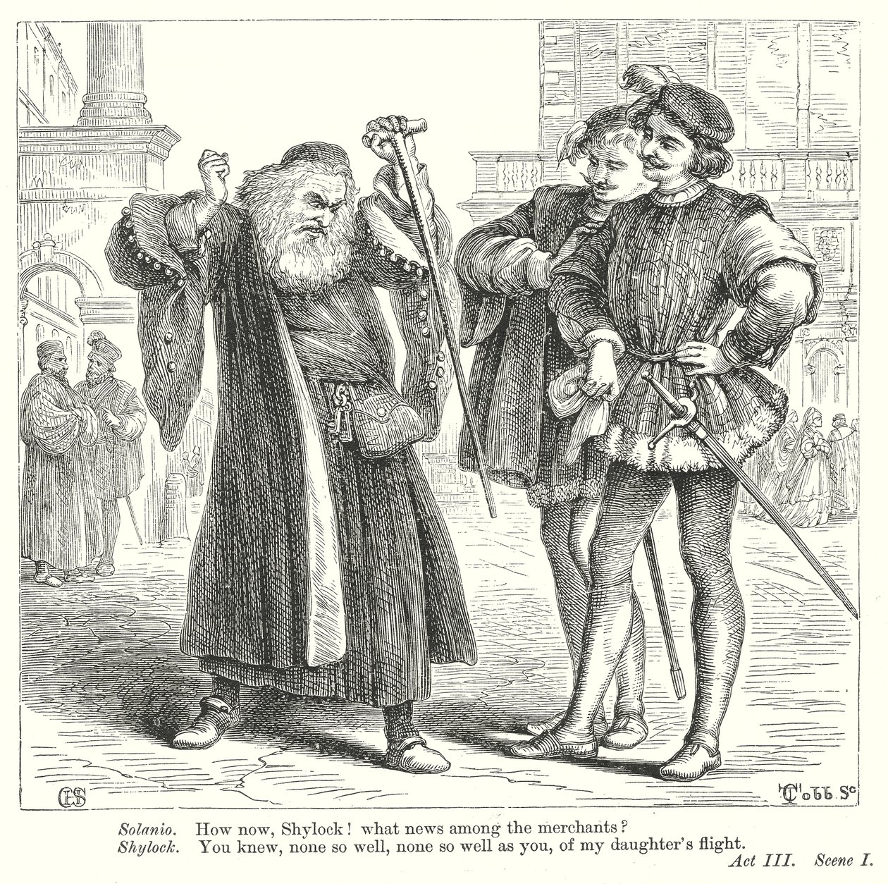 The Merchant of Venice by Henry Courtney (after) Selous