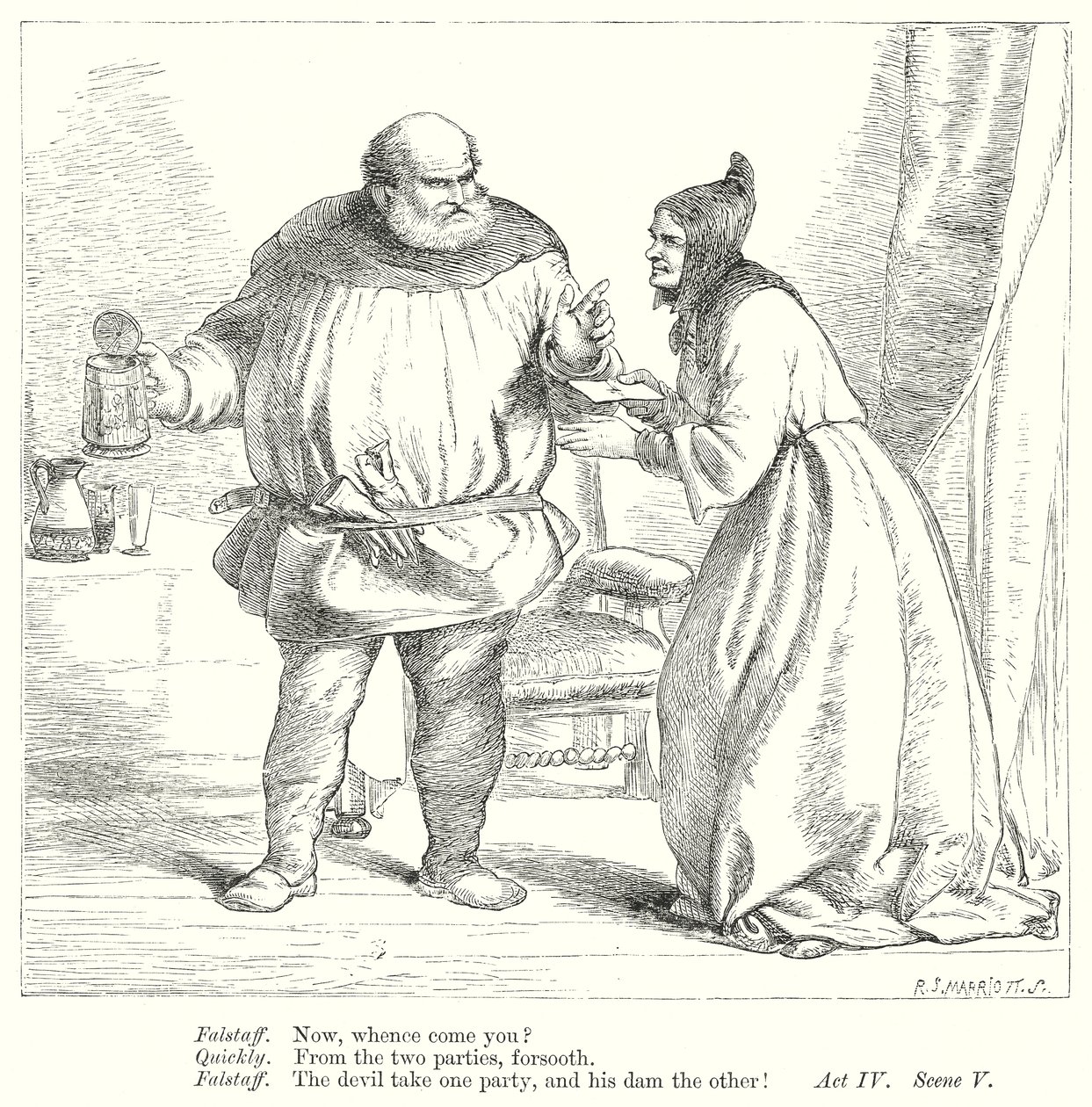 The Merry Wives of Windsor by Henry Courtney (after) Selous