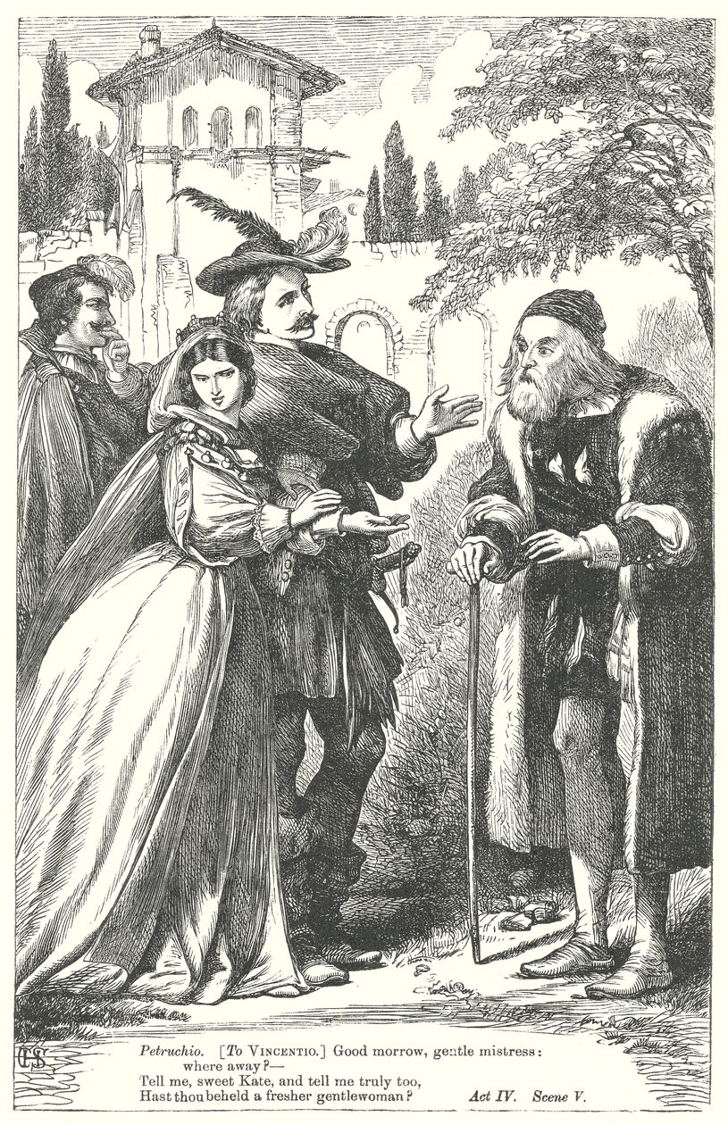 The Taming of the Shrew by Henry Courtney (after) Selous