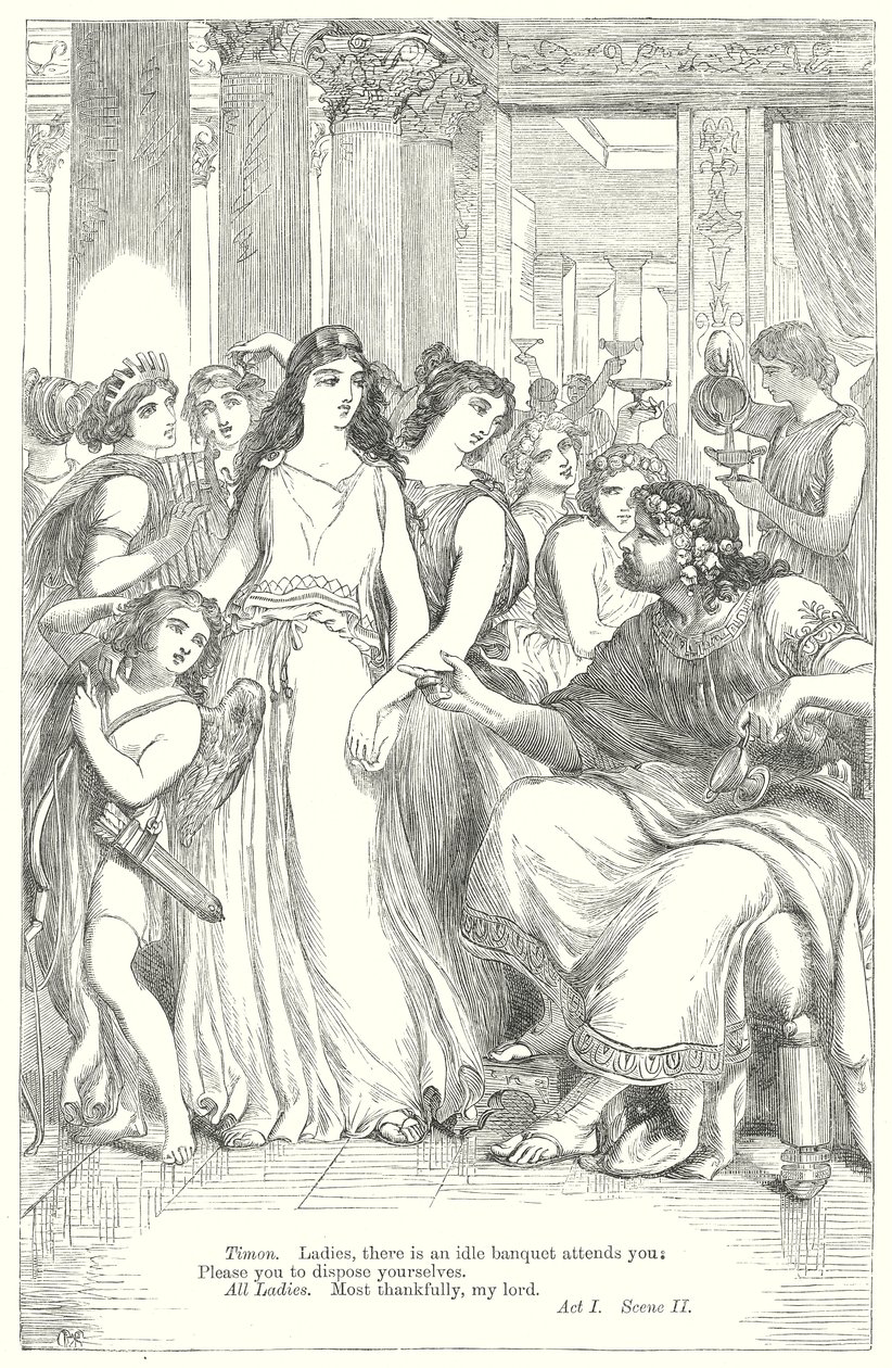 Timon of Athens by Henry Courtney (after) Selous