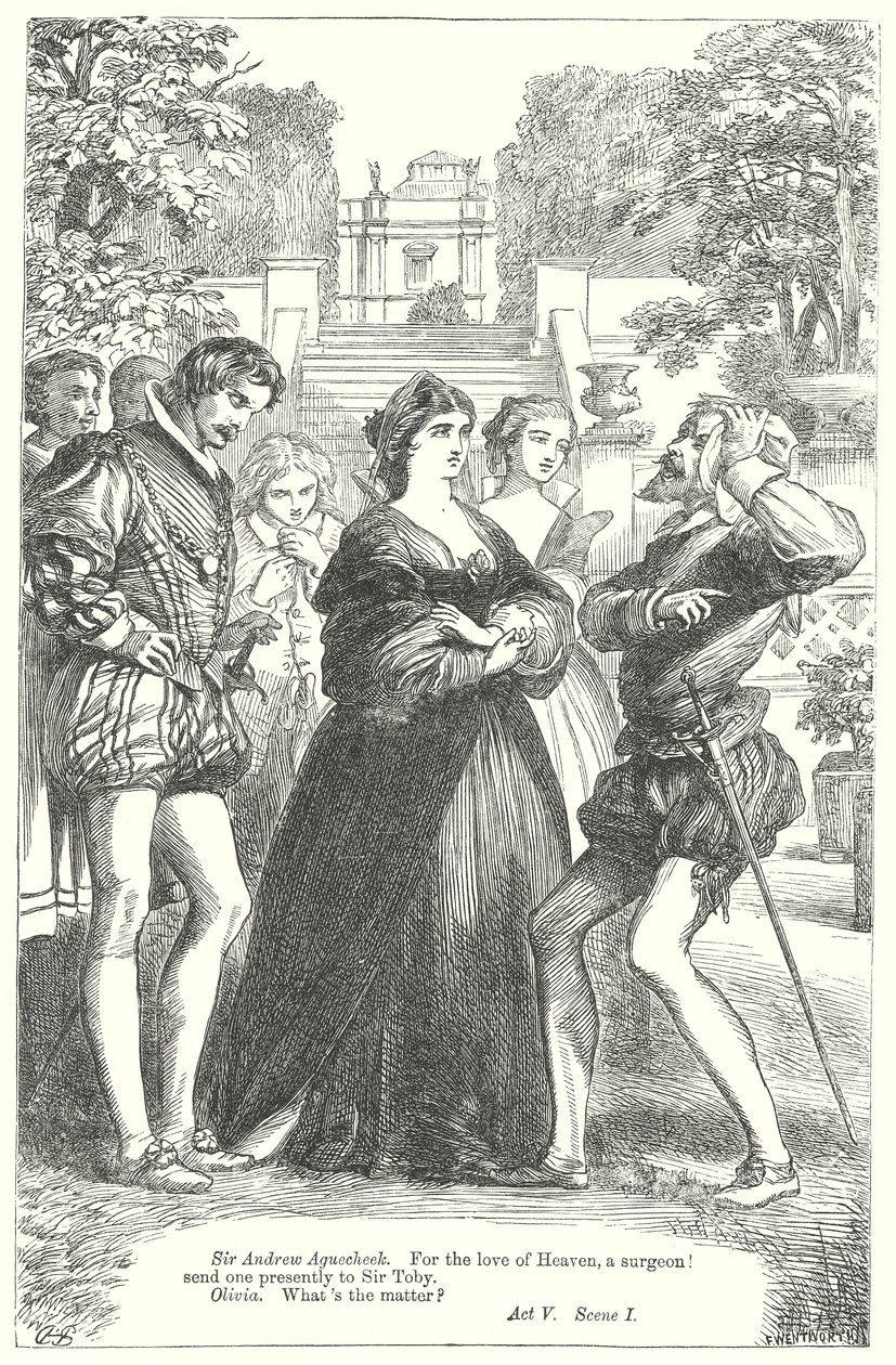 Twelfth Night by Henry Courtney (after) Selous