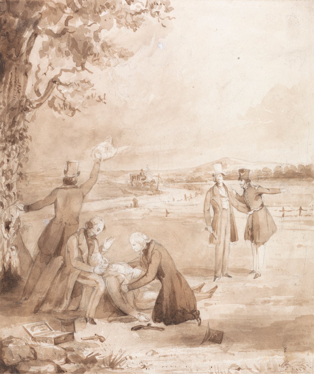 The Life of a Nobleman: Scene the Eighth - The Duel by Henry Dawe
