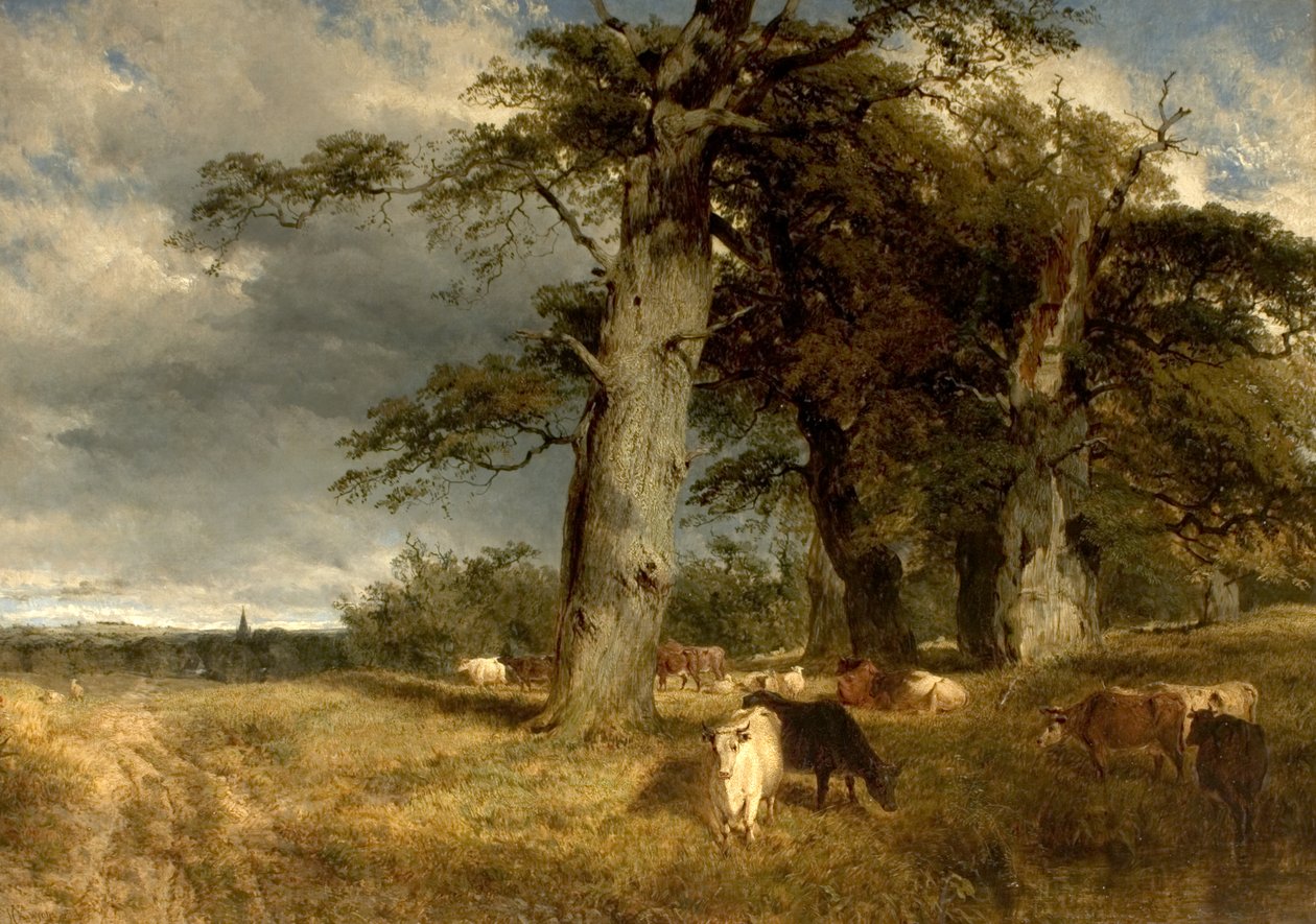 Landscape in the Dukeries, Nottinghamshire, 1850 by Henry Dawson