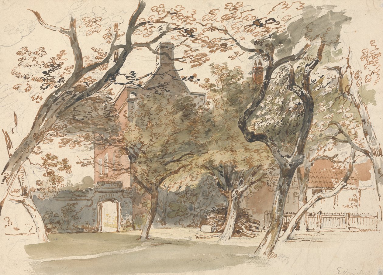 Part of a House and Garden by Henry Edridge