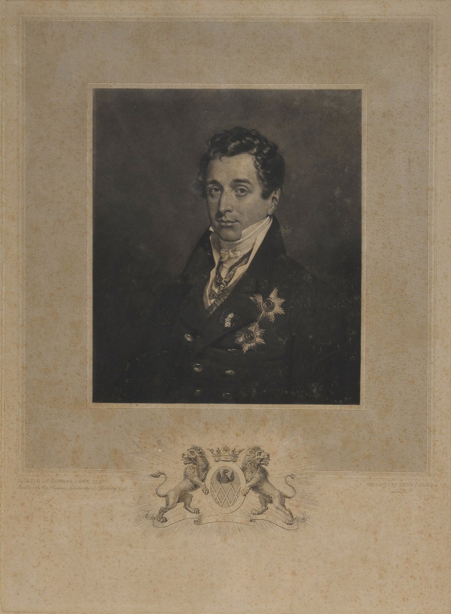 Portrait of Kyrill Alexandrovich Naryshkin, 1786-1838 by Henry Edward Dawe