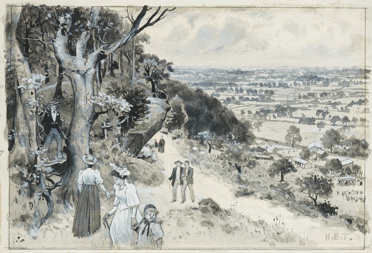 Alderley Edge, A Picnic by Henry Edward Tidmarsh