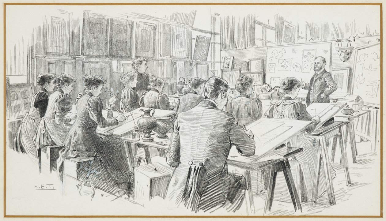 Designing Room, Municipal School of Art by Henry Edward Tidmarsh