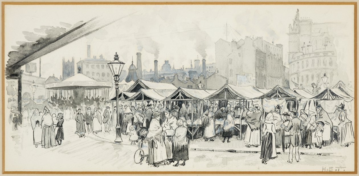 Flat Iron Market, Salford by Henry Edward Tidmarsh