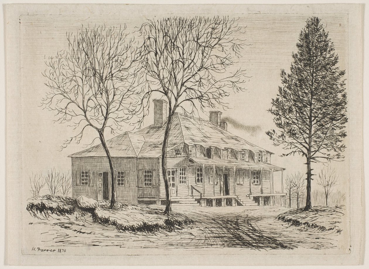 Somerindyck House from Scenes of Old New York by Henry Farrer