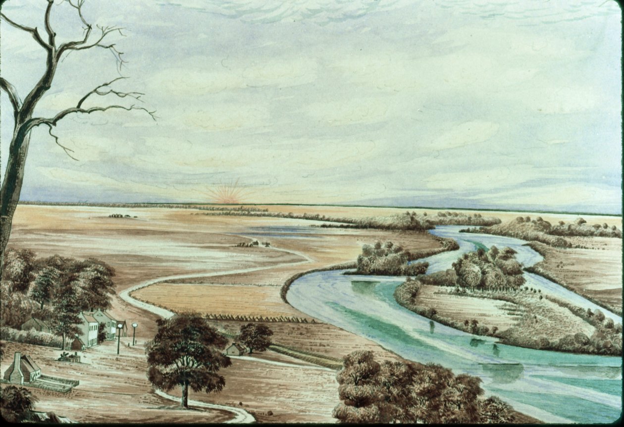 Tavern on the Illinois River, 1842 by Henry Francis Ainslie