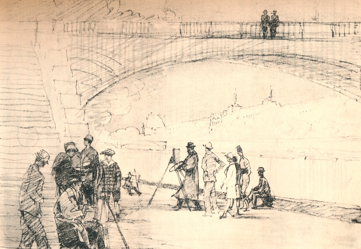 The First Paris Road Was Her River, c1927, 1927 by Henry Franks Waring