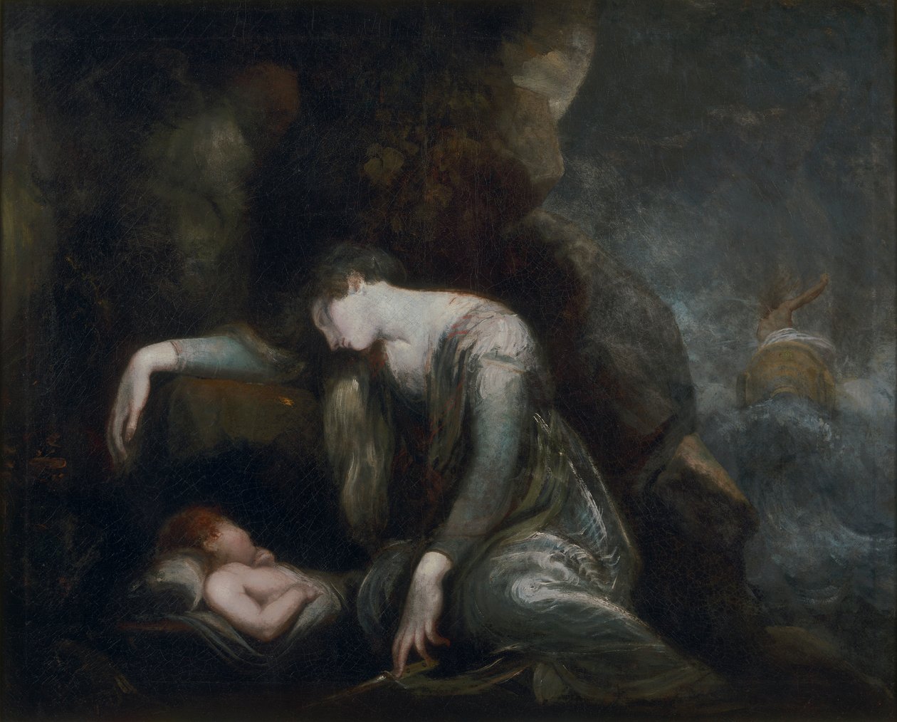 Danaë and Perseus on Seriphos(?) by Johann Heinrich Füssli