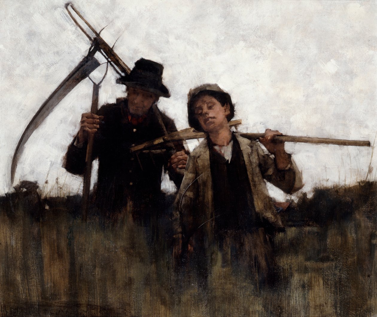 Farm labourers by Henry Herbert La Thangue