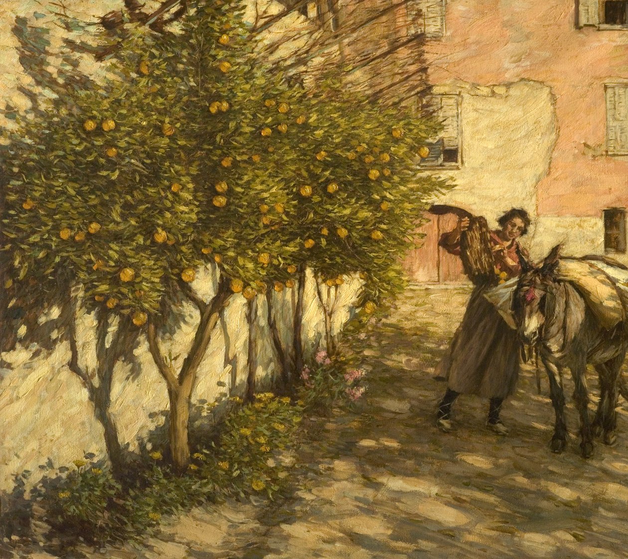 Gathering Oranges, 1929 by Henry Herbert La Thangue