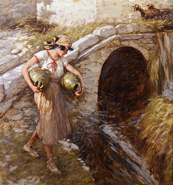 Girl with Jars by Henry Herbert La Thangue