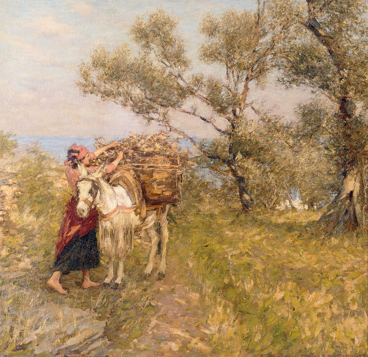 Ligurian Olives by Henry Herbert La Thangue