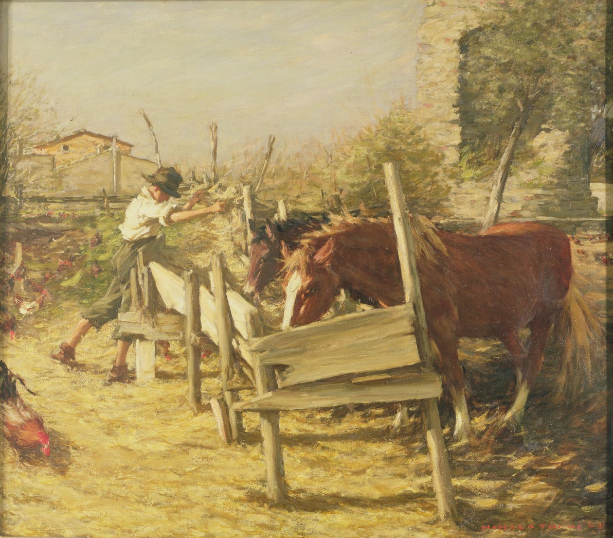 The Appian Way by Henry Herbert La Thangue