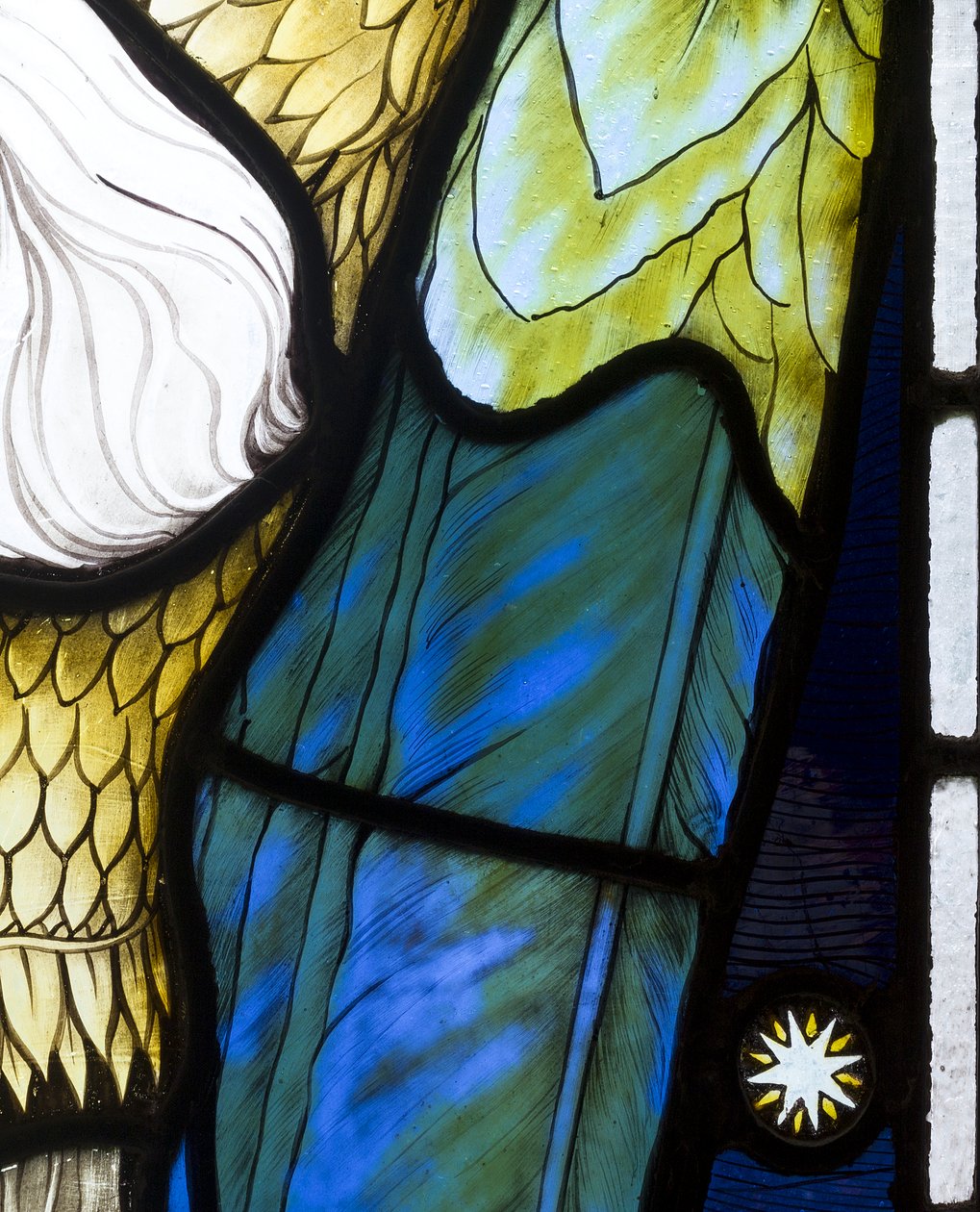 Archangel Michael (detail) by Henry Holiday