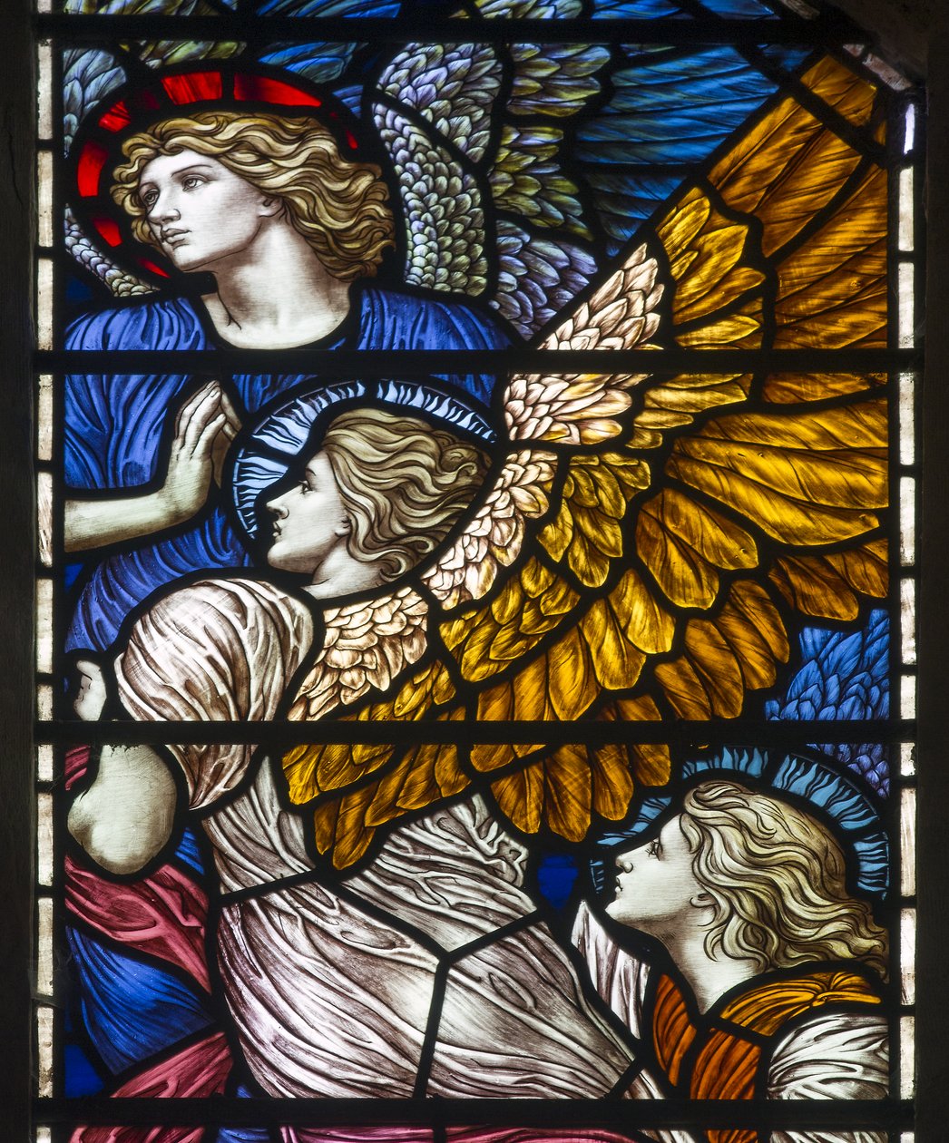 The Barcote Chapel, Praising Angels by Henry Holiday