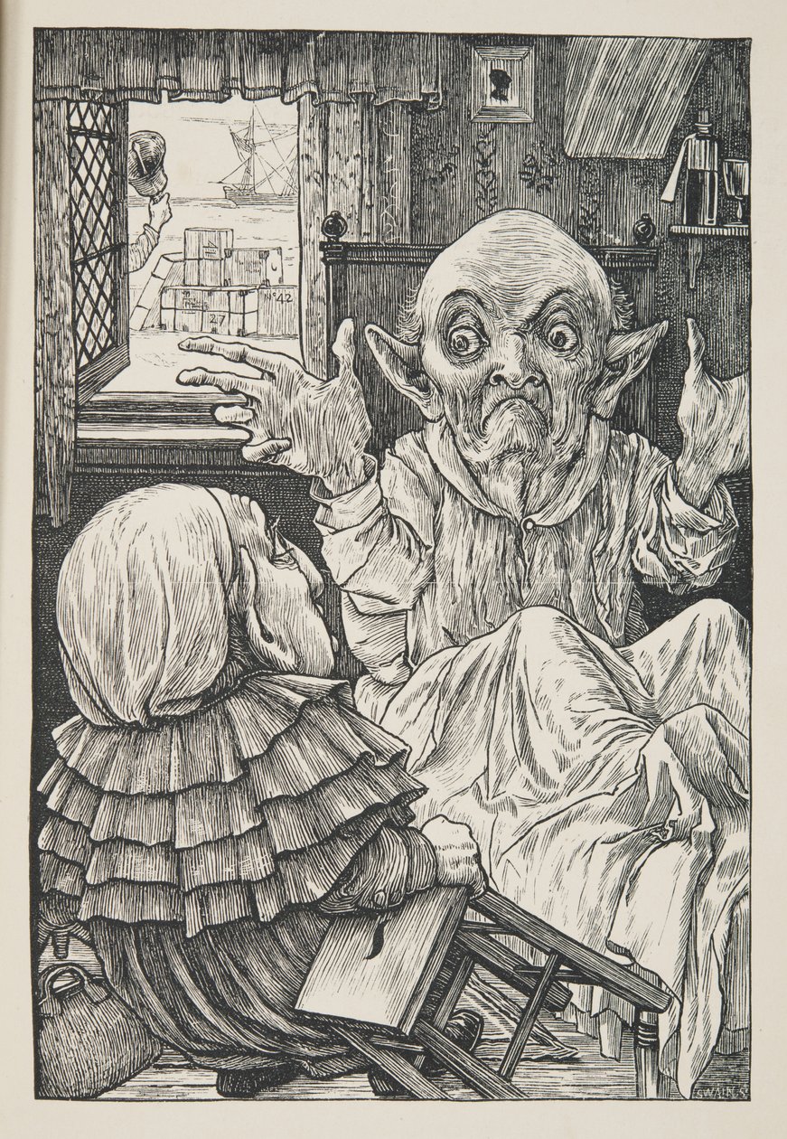 But oh, beamish nephew, beware of the day, from The Hunting of the Snark, an Agony in Eight Fits, by Lewis Carroll, pub. 1876 by Henry Holiday