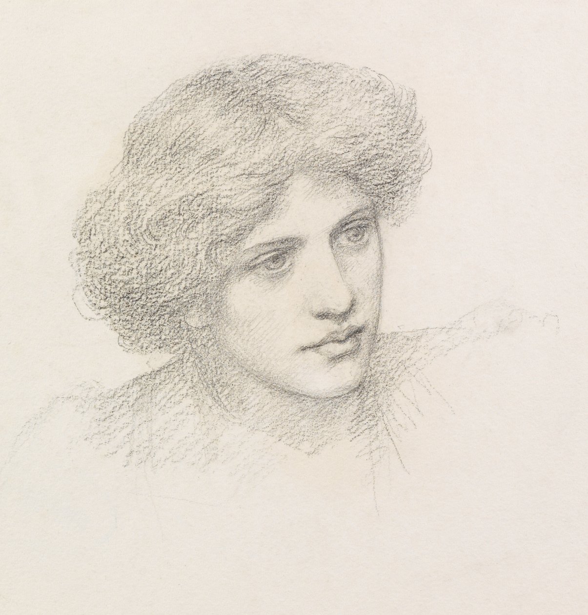 Head of a Man, possibly Gaetano Meo by Henry Holiday