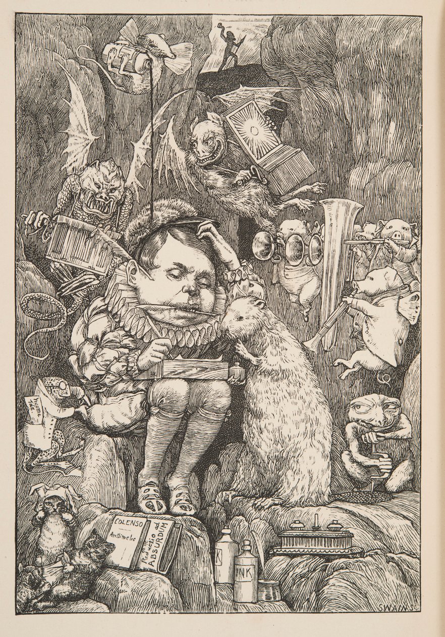 The Beaver brought paper, portfolio and pens, pub. 1876 by Henry Holiday