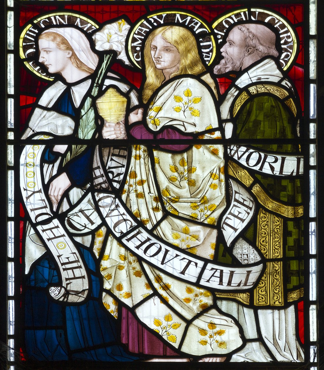 The Virgin Mary, Mary Magdalene, St John by Henry Holiday