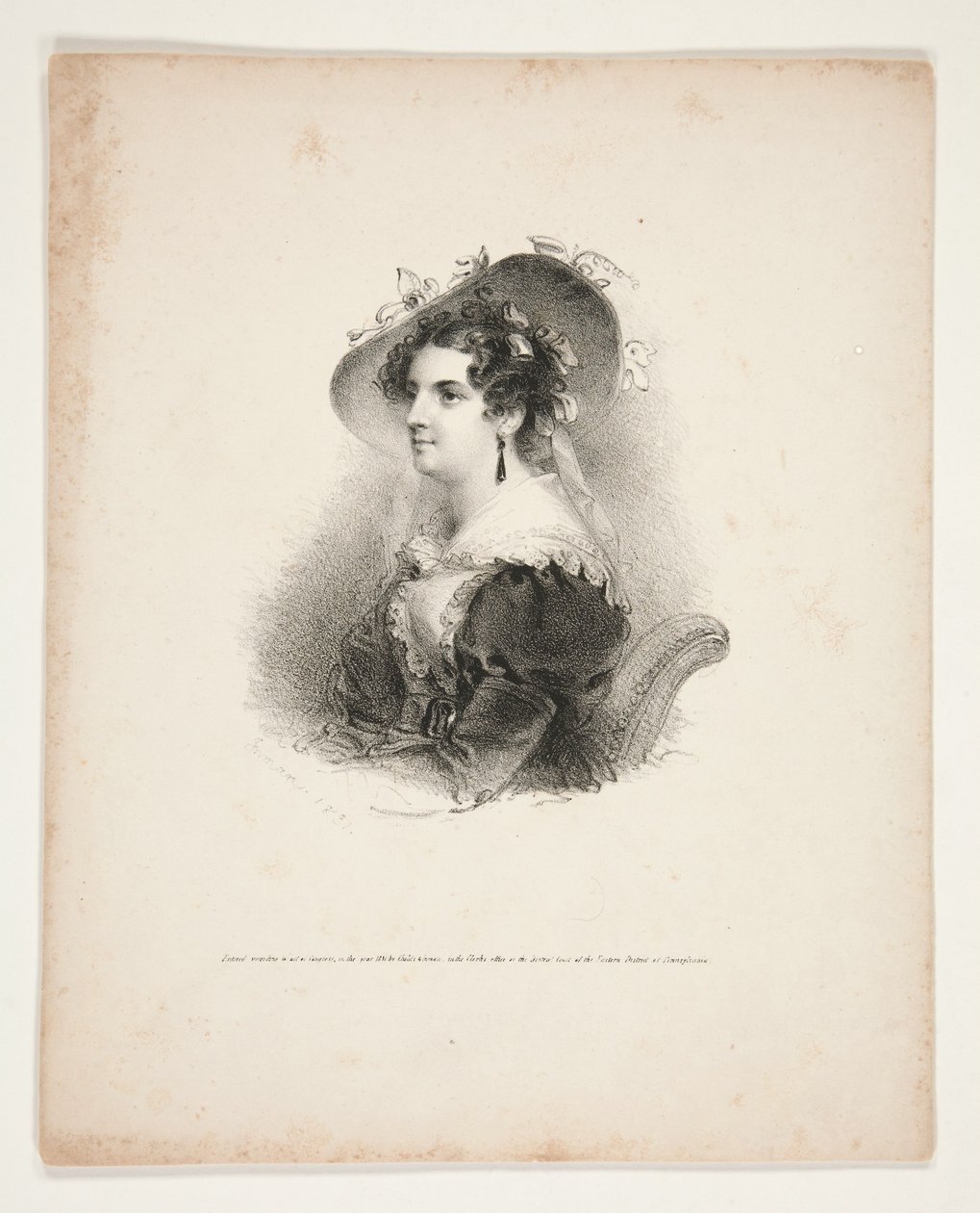 Half-Length Portrait of a Young Woman by Henry Inman