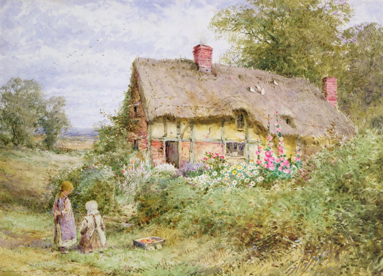 A Bedfordshire Cottage by Henry John Sylvester Stannard