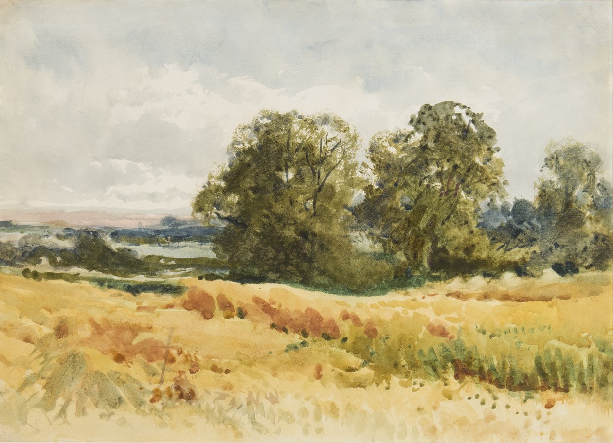 Harvest Field, c.1910 by Henry John Sylvester Stannard