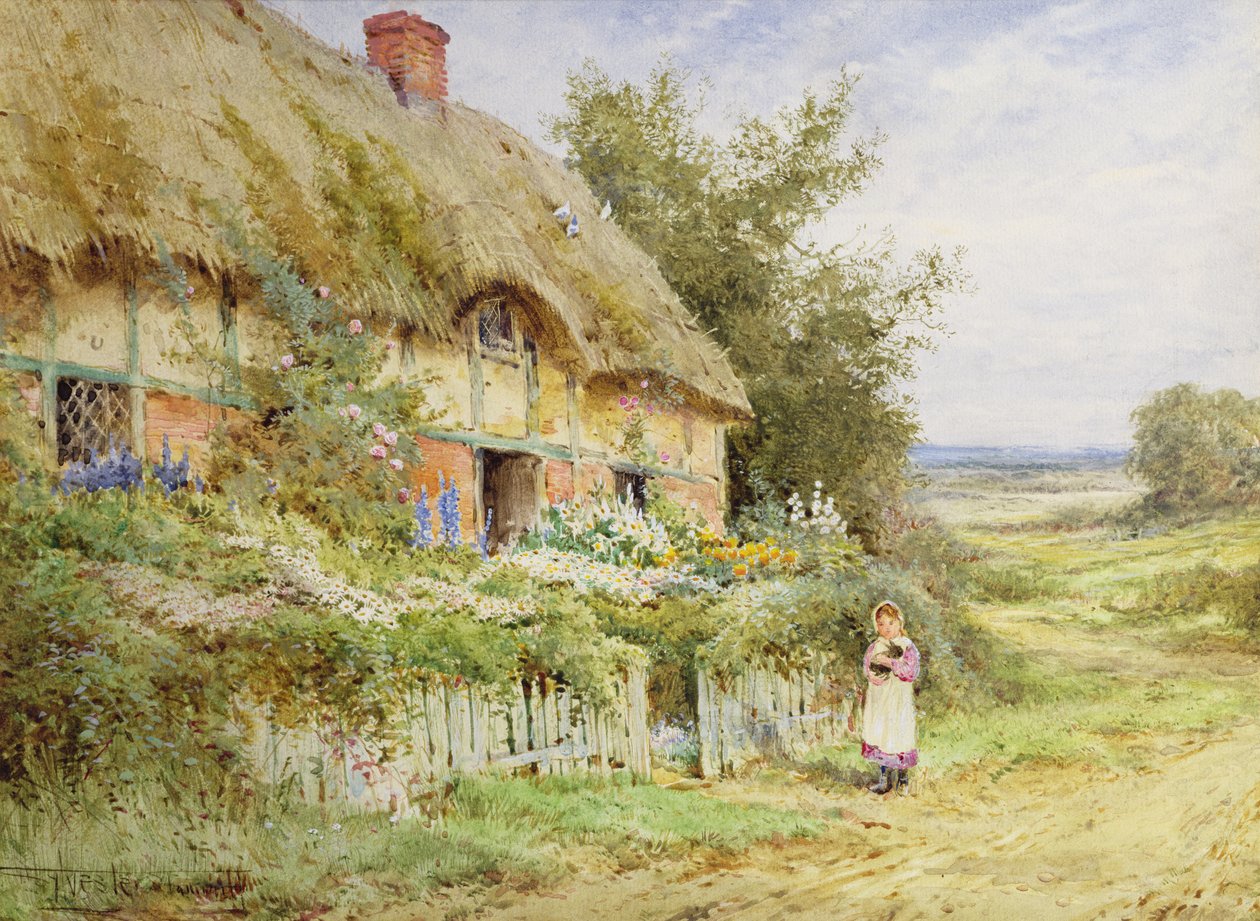The Pet Rabbit by Henry John Sylvester Stannard